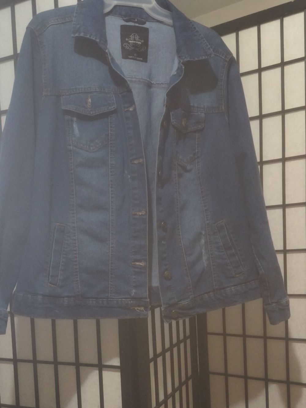 Women’s Blue Denim Jean Jacket - Casual Button-Up